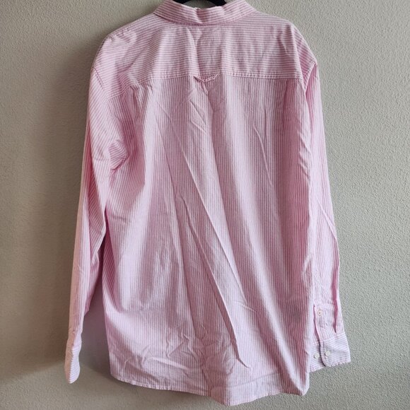 Tommy Bahama Mens Button Down Shirt Long Sleeve Striped Pink White Size XL - Picture 2 of 8